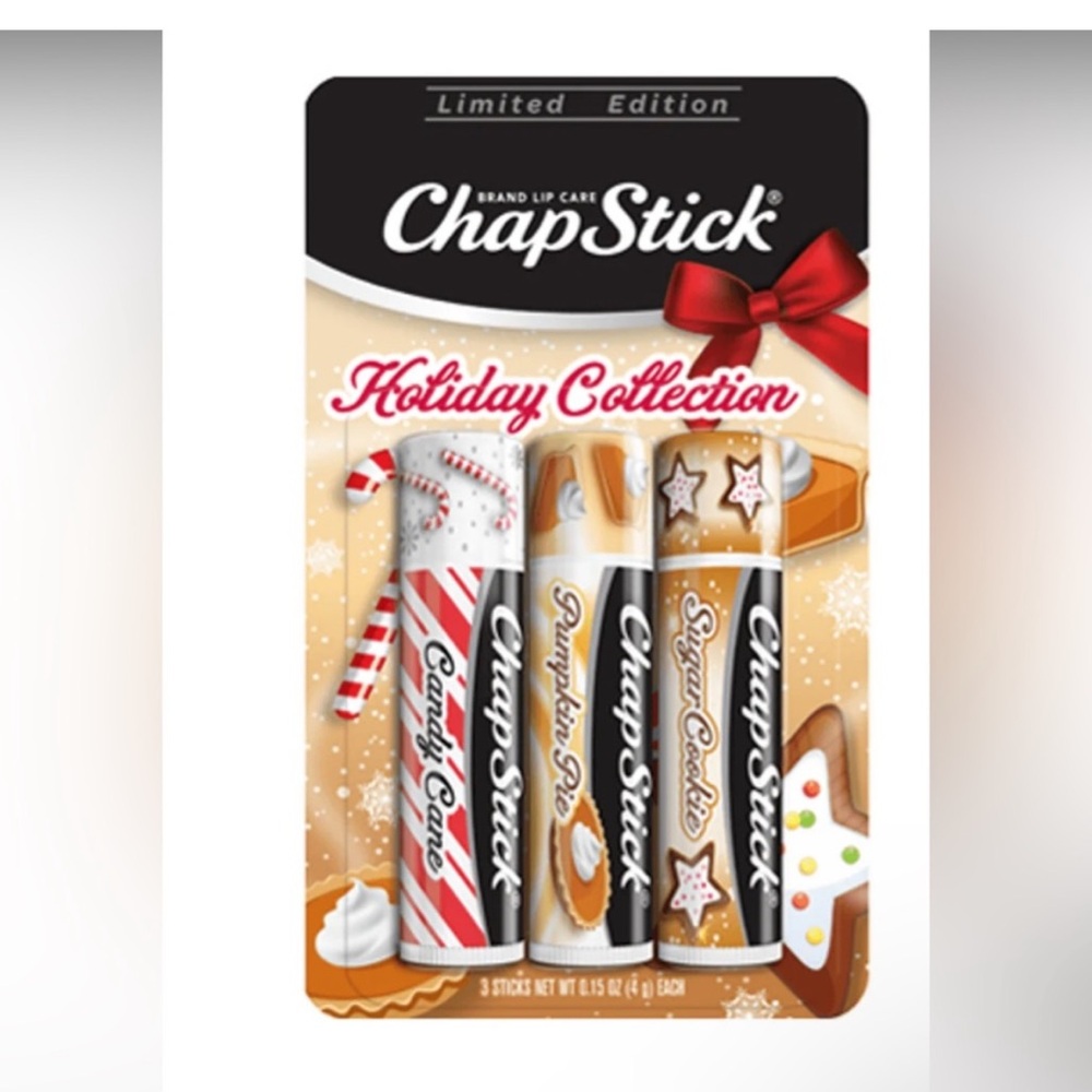 New ChapStick Holiday Collection - Pumpkin Pie, Candy Cane, Sugar Cookie